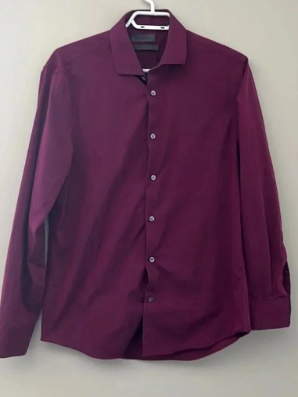Calvin Klein Extreme Slim Fit Non Iron Dress Shirt Purple